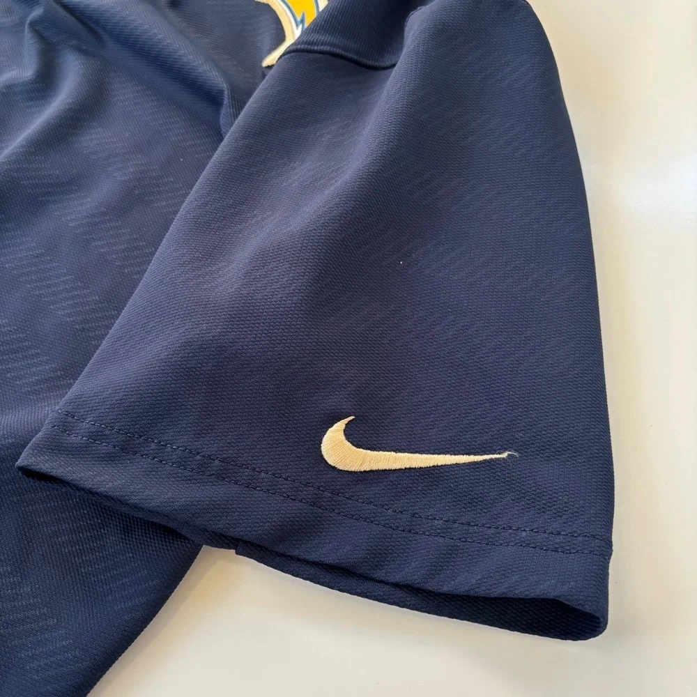 Nike Dri-Fit NFL Navy Blue LA Chargers Los Angeles Chargers Polo Size Large